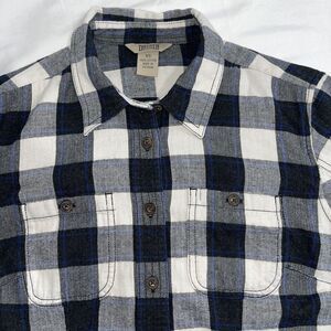 Duluth Trading Company Plaid Button Long Sleeve Shirt XS Men's Teen‎